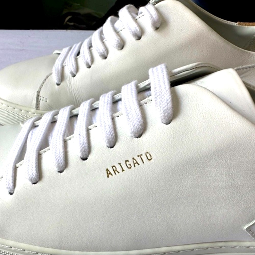 Arigato x Frame White Leather Sneakers